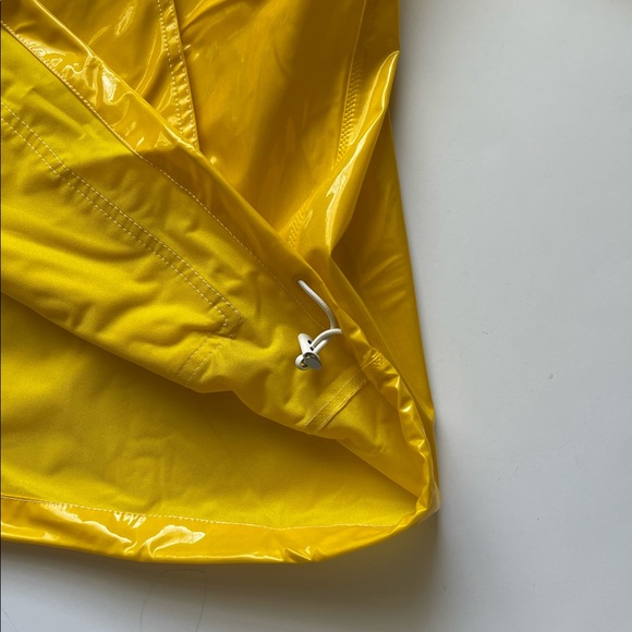 NWT Tory Sport Yellow Rain Coat Rain Jacket Womens Size XS/S Yellow Anorak - Picture 14 of 15